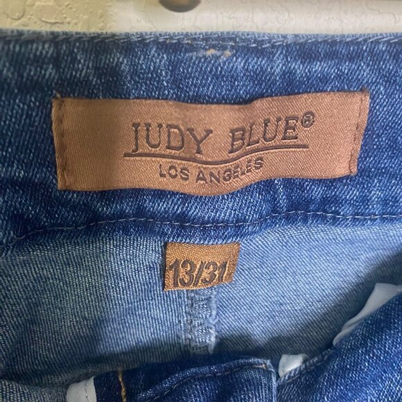 Judy Blue Los Angeles Jeans Womens 13/31 (30x29) High-Rise Skinny Dark Wash - Picture 2 of 10